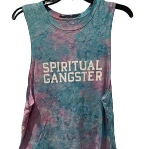 Spiritual Gangster Muscle Tie Dye Tank